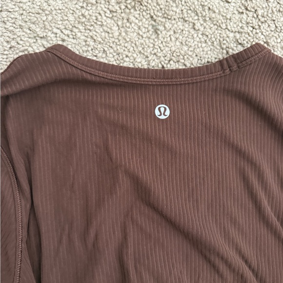 Lululemon Java Align Rouched Ribbed Cropped Top - Picture 4 of 6